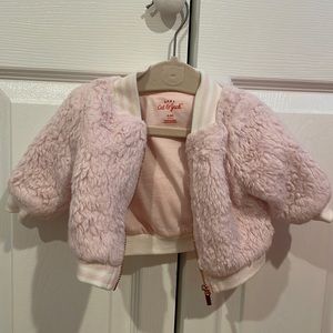 worn once pink cat and jack zip up